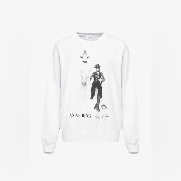Anine Bing Tops - Anine Bing - Ramona Cotton Sweatshirt Ab X To David Bowie NWT